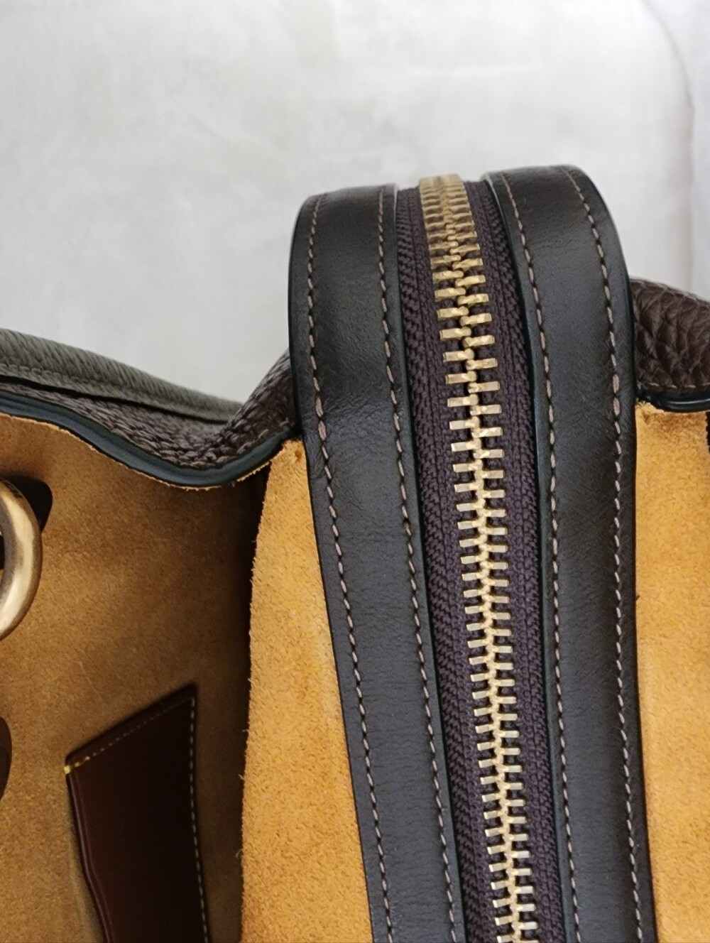 Coach Rogue 25 Army Green and Oxblood Colorblock - Picture 7 of 16
